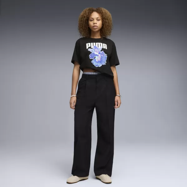  Ženska majica kratkih rukava PUMA GRAPHICS RELAXED TEE BETTER 691908_01 PUMA CRNA 