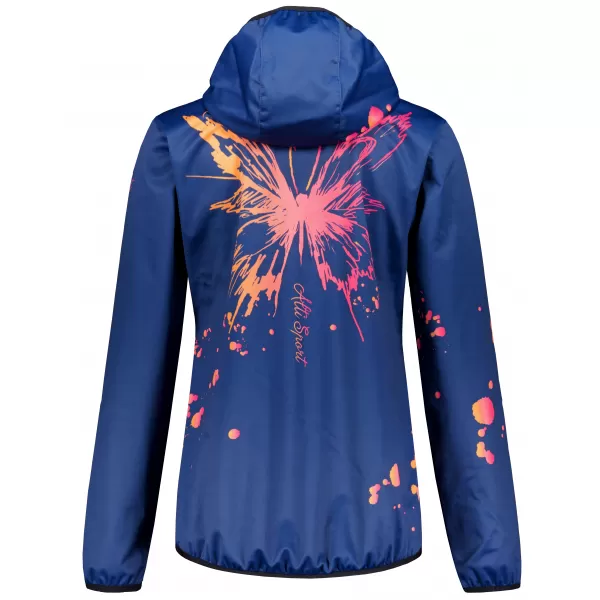  Ženska vrhunska softshell jakna ALTISPORT VOJ/ALW077JACK01 TAMNOPLAVA/NARANČASTA 