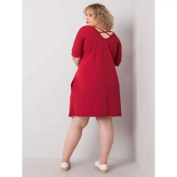  Haljina BASIC FEEL GOOD RV-SK-6639.02X TAMNOCRVENA 