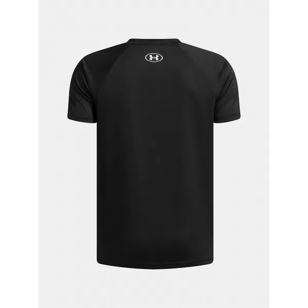  Majica za dječake UNDER ARMOUR UA TECH SPLIT WORDMARK SS 1383010-004 CRNA 