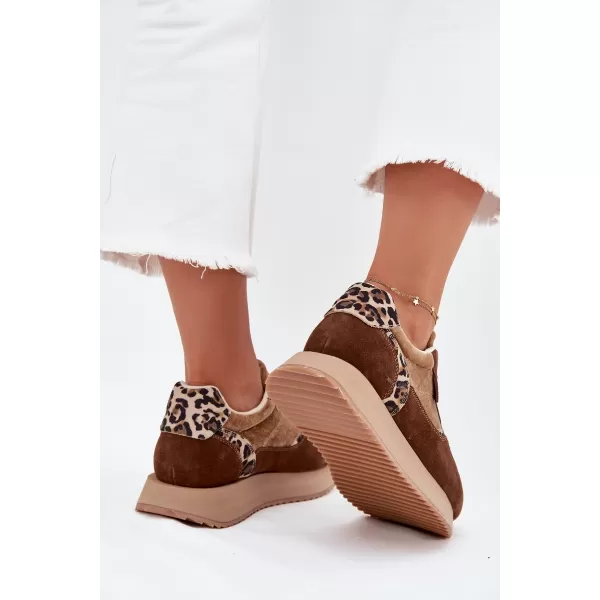  Ženske tenisice BIG STAR OO274A313 SMEĐA/BEŽ Big Star Shoes 