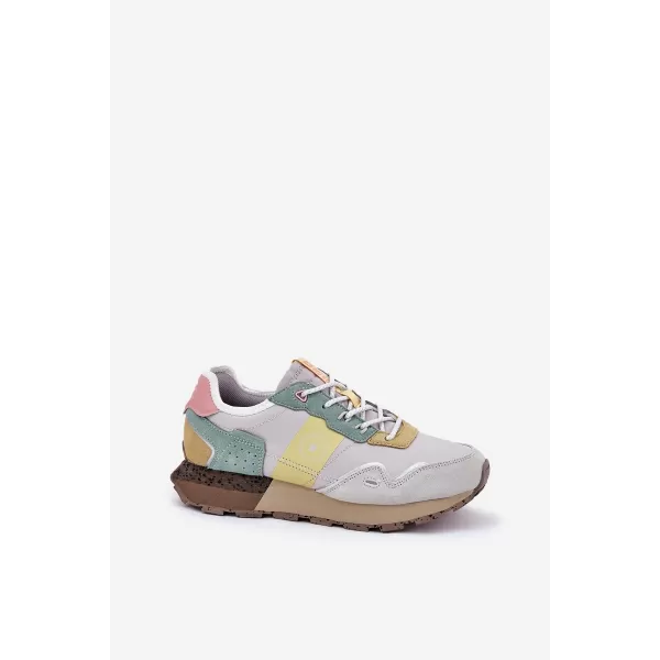  Ženske cipele BIG STAR RR274244 YELLOW/GREY Big Star Shoes 