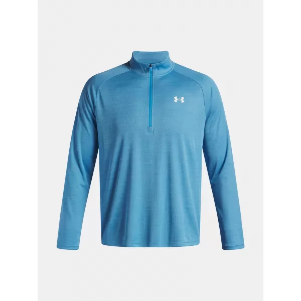  Muška majica kratkih rukava UNDER ARMOUR UA TECH TEXTURED 1/2 ZIP 1382797-453 PLAVA 
