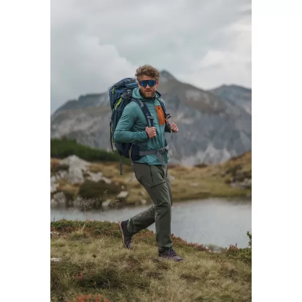  Muški powerfleece duks NORDBLANC BRACKEN NBWFM8286 TAMNO ZELENA 