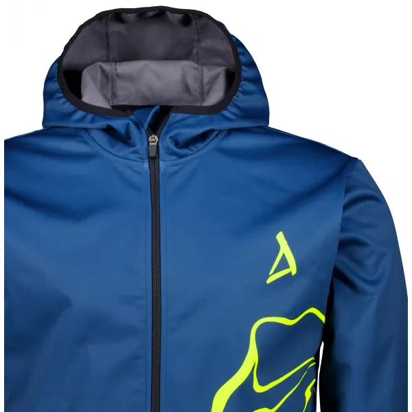  Muška vrhunska softshell jakna ALTISPORT VOJ/ALM073JACK01 TAMNOPLAVA/NEON ŽUTA 