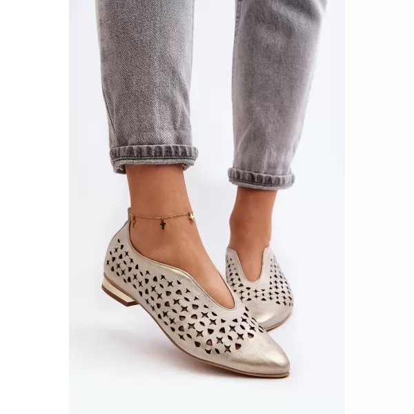  Ženske balerinke ZAZOO 2883 ZLATO 