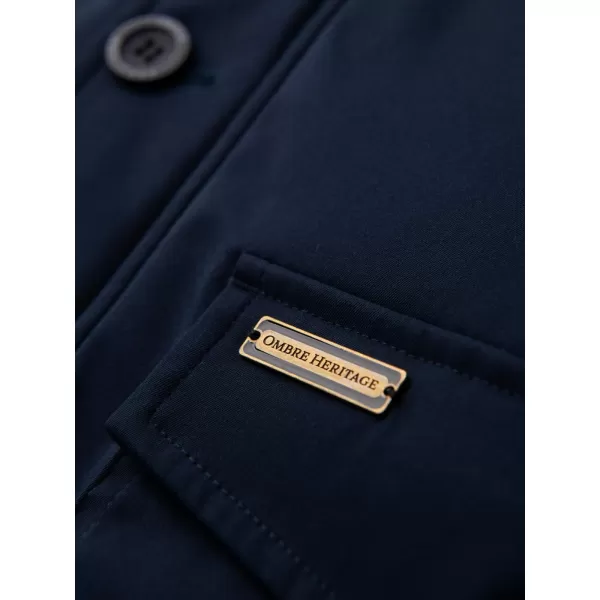  Muška parka OMBRE OM-JAPJ-0287 TAMNOPLAVA 