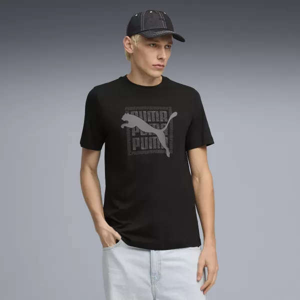  Muška majica kratkih rukava PUMA GRAPHIC TEE 691775_01 PUMA CRNA 