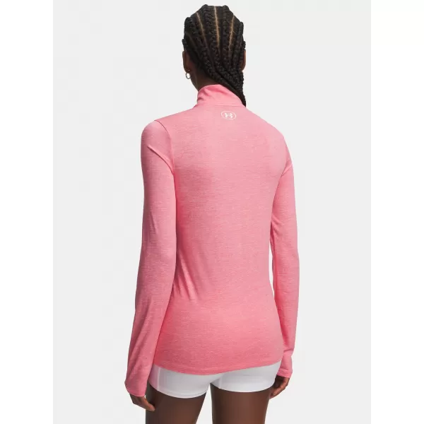  Ženska majica kratkih rukava TECH 1/2 ZIP- TWIST 1384225-601 PINK Under Armour 