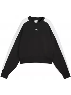 Ženski sweatshirt PUMA T7 OVER-OVERSIZED CREW 633439-01 PUMA CRNA