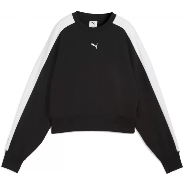  Ženski sweatshirt PUMA T7 OVER-OVERSIZED CREW 633439-01 PUMA CRNA 