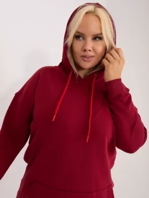 Ženski sweatshirt BASIC FEEL GOOD RV-BL-6338.19X TAMNOCRVENA