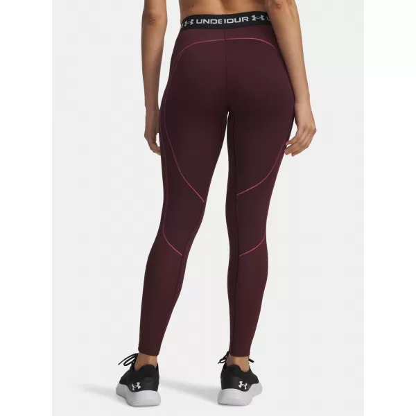  Ženske tajice UNDER ARMOUR UA COLDGEAR TEXTURED LEGGING 6003997-600 CRVENA 