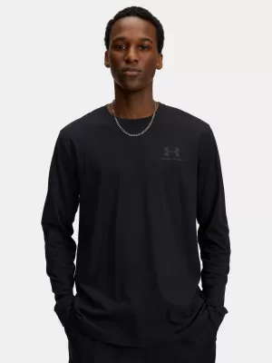 Muška majica kratkih rukava UNDER ARMOUR UA SPORTSTYLE LEFT CHEST LS 1329585-002 CRNA