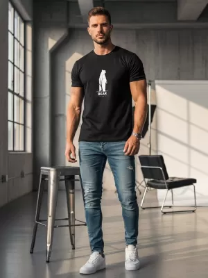 Muška majica kratkih rukava DSTREET NX062R CRNA