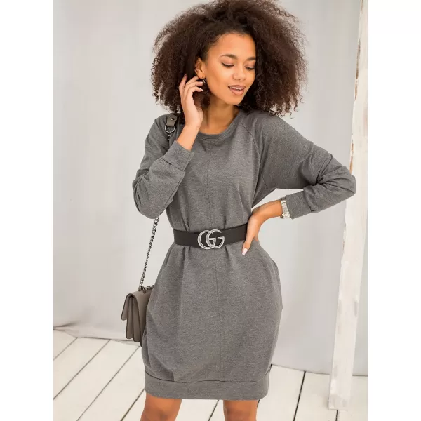  Haljina BASIC FEEL GOOD RV-TU-5184.93P TAMNOSIVA 