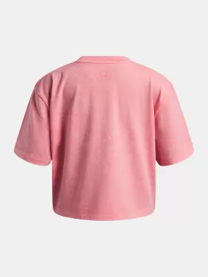 Majica za djevojčice UNDER ARMOUR UA G RIVAL WASH SS 6011673-600 RUŽIČASTA