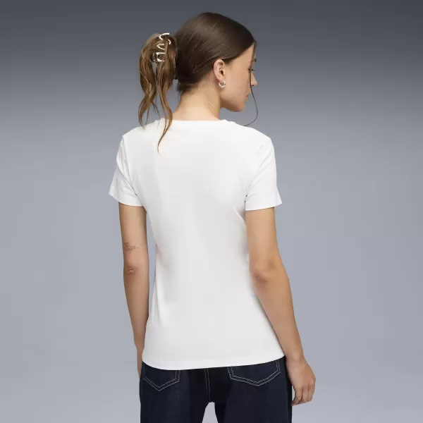  Ženska majica kratkih rukava PUMA ESS LOGO LAB TEE 691824_02 PUMA BIJELA 