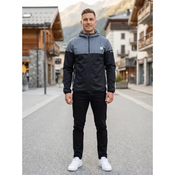  Muška vrhunska softshell jakna ALTISPORT VOJ/ALM051JACK01 SIVKASTO CRNA 