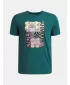 Majica za dječake UNDER ARMOUR UA B LOGO WM COLLAGE SS 6009271-338 ZELENA