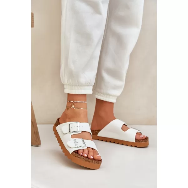  Ženske papuče BIG STAR LL274480 WHITE Big Star Shoes 