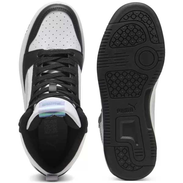  Ženske cipele PUMA REBOUNDV6MIDSPACEBELLEJR 402768-02 PUMA CRNA/LILA CRUSH/BIJELA 