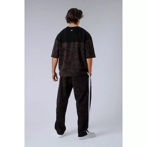  Oversized majica POWER 898 DARK BROWN CAMO Nebbia 