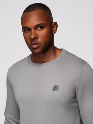 Muški sweatshirt OMBRE OM-SSNZ-0243 SIVA
