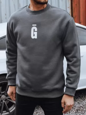 Muški sweatshirt DSTREET BX5921 TAMNOSIVA