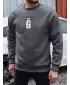 Muški sweatshirt DSTREET BX5921 TAMNOSIVA