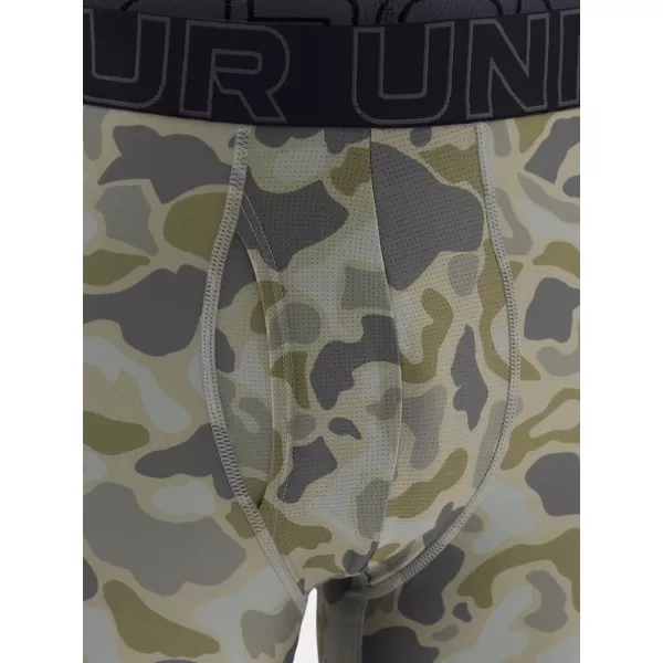  Muške bokserice UNDER ARMOUR UA PERFORMANCE TECH - PRINT 6IN - 1PK 1383875-069 TITANIJUM 