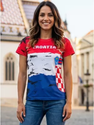Ženska premium majica ALTISPORT VOJ/ALW036HR/TR01 HRVATSKA