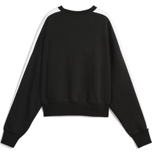  Ženski sweatshirt PUMA T7 OVER-OVERSIZED CREW 633439-01 PUMA CRNA 