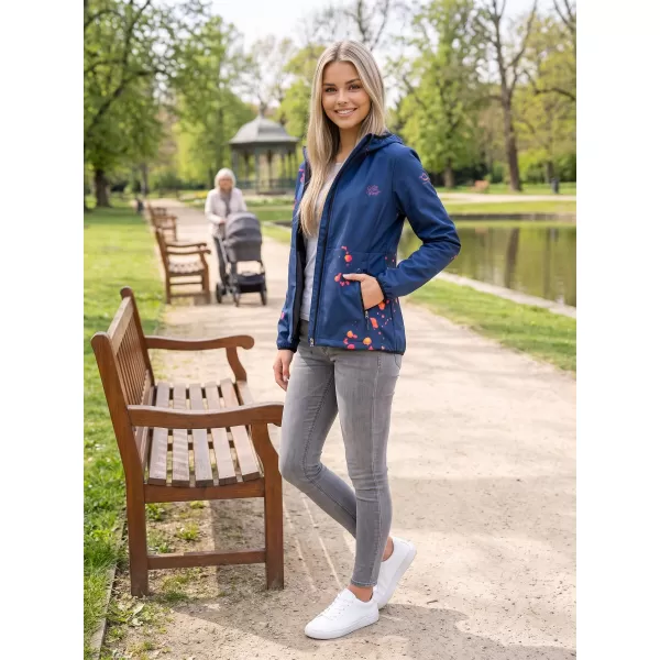 Ženska vrhunska softshell jakna ALTISPORT VOJ/ALW077JACK01 TAMNOPLAVA/NARANČASTA 