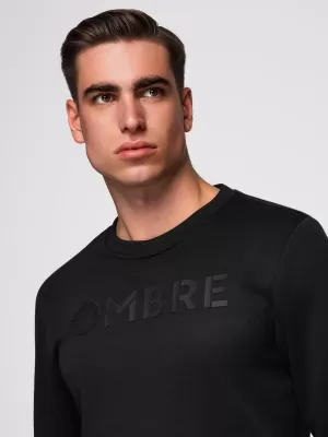 Muški sweatshirt OMBRE B1711 CRNA