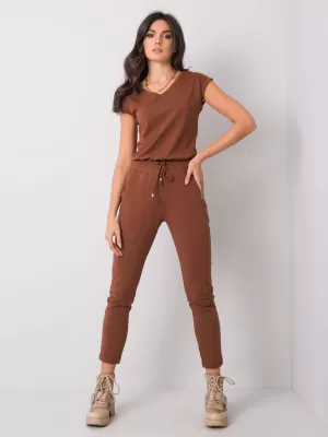 Ženske trenirke BASIC FEEL GOOD RV-DR-3589.07X TAMNO SMEĐA