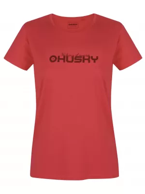 Ženska majica kratkih rukava HUSKY TEE HIKE L RUŽIČASTA