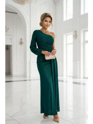 Haljina NUMOCO 658-2 TAMNOZELENE BOJE