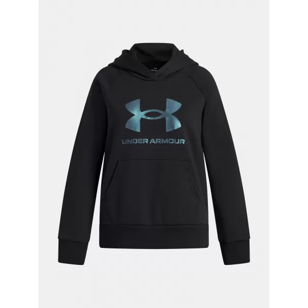  Majica za djevojčice UNDER ARMOUR UA RIVAL FLC SHIMMER HDY 6004118-005 CRNA 
