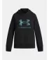 Majica za djevojčice UNDER ARMOUR UA RIVAL FLC SHIMMER HDY 6004118-005 CRNA