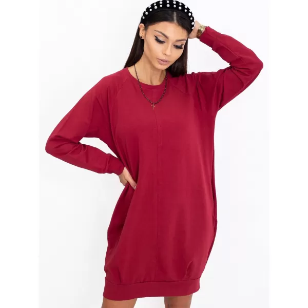  Haljina BASIC FEEL GOOD RV-TU-5184.93P TAMNOCRVENA 