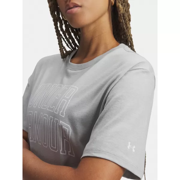  Ženska majica kratkih rukava UNDER ARMOUR RIVAL OS CAMPUS TEE 6007883-012 SIVA 