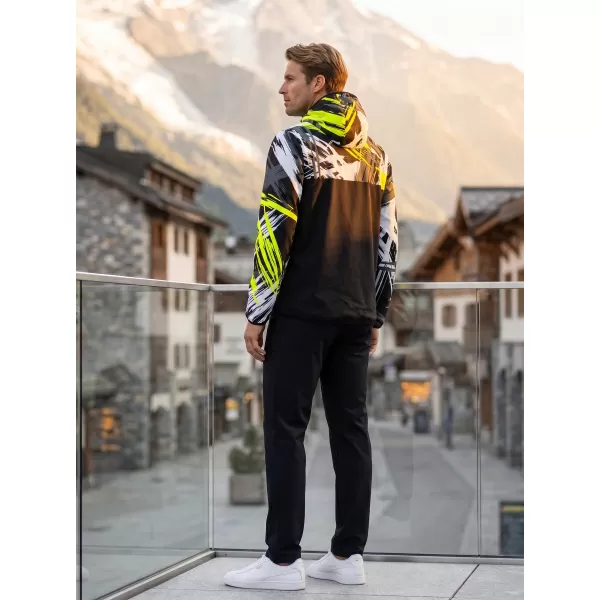  Muška vrhunska softshell jakna ALTISPORT VOJ/ALM039JACK01 CRNA I ŽUTA 