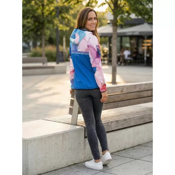  Ženska vrhunska softshell jakna ALTISPORT VOJ/ALW117JACK01 PLAVA/RUŽIČASTA 