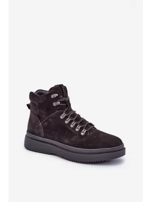 Muške cipele BIG STAR OO174189 SMEĐA/BEŽ Big Star Shoes