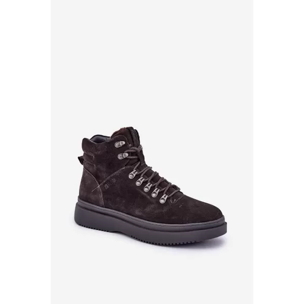  Muške cipele BIG STAR OO174189 SMEĐA/BEŽ Big Star Shoes 
