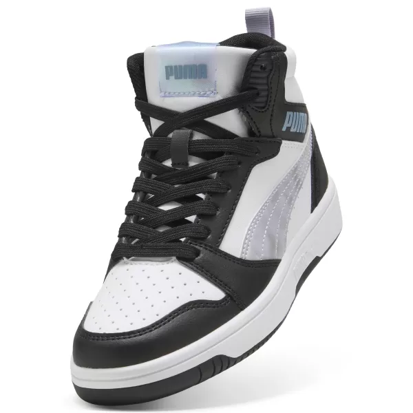  Ženske cipele PUMA REBOUNDV6MIDSPACEBELLEJR 402768-02 PUMA CRNA/LILA CRUSH/BIJELA 