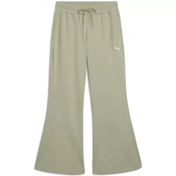  Ženske hlače PUMA WARDROBE ESS FLARED PANTS 632045-82 LUX VOJSKA 