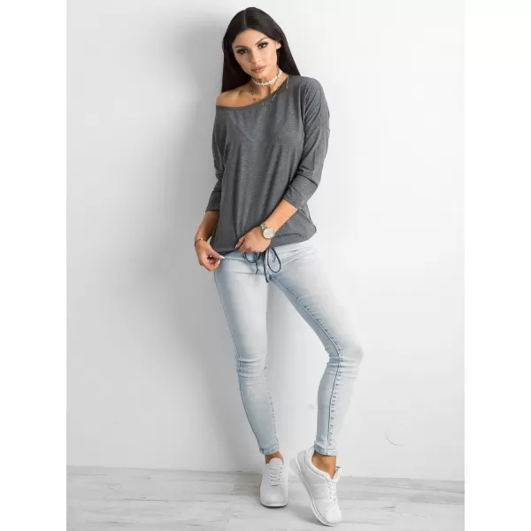  Ženska bluza BASIC FEEL GOOD RV-BZ-4691.36P TAMNOSIVA 