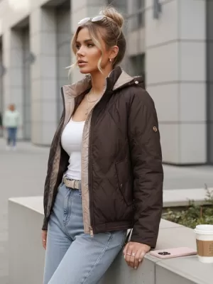 Ženska jakna DSTREET TY5671 SMEĐA
